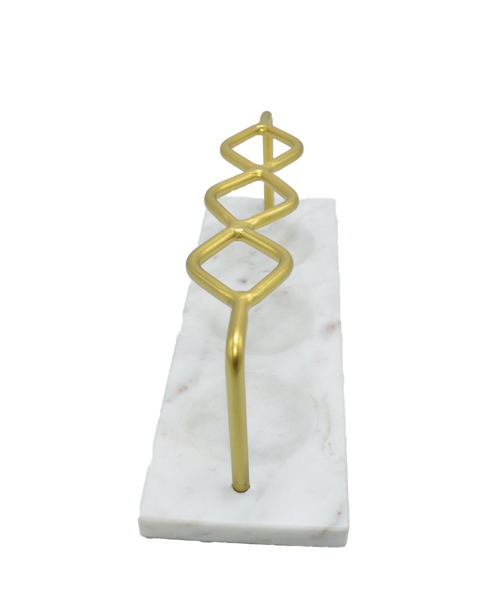 Marble Brush Holder Natural Stone Olympus Minerals