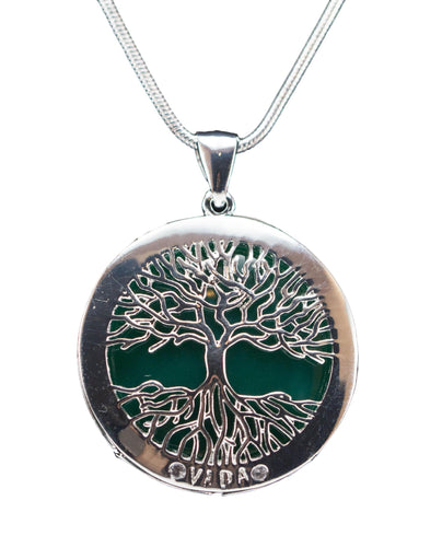 Tree of Life-Silver Trim-pendant