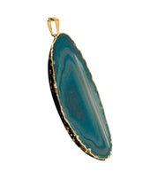 Load image into Gallery viewer, Agate -Teal-Pendants-Green