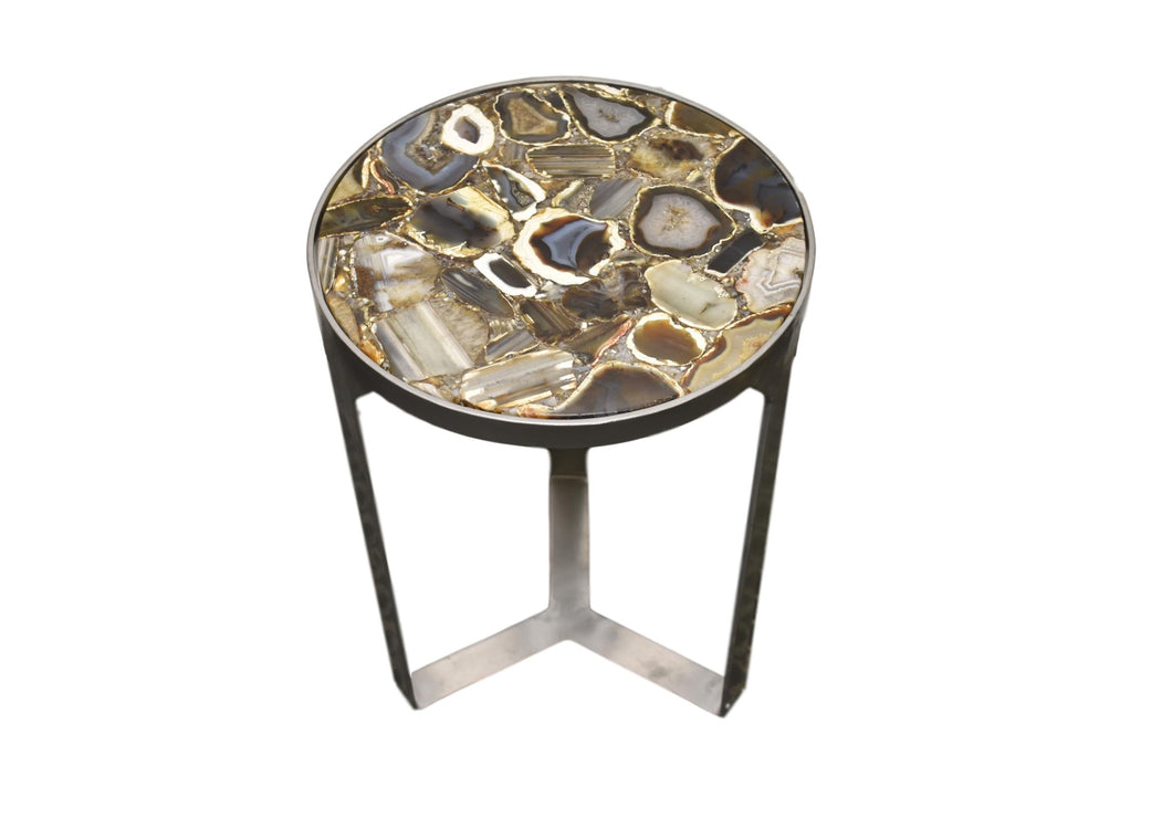 Silver Base-accent table-Gold