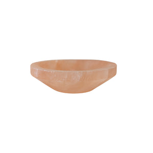10cm Peach Selenite Bowl