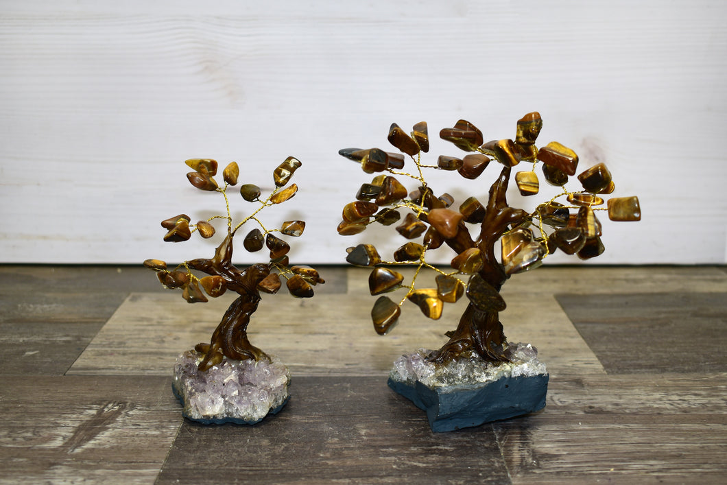 Polished Gemstone Bonsai Tree