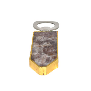 Bottle Opener with Gold Trim