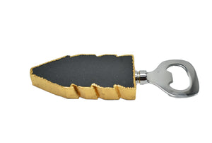 White Quartz-Bottle Opener-Black QUartz