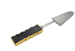 Cake server-Black QUartz-Amethyst