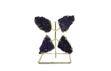 Load image into Gallery viewer, Stand-Wire-Amethyst-Gold Trim