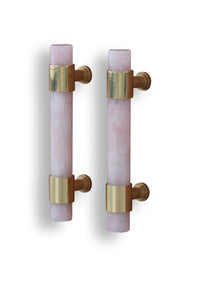 6" Gemstone Cabinet Bars with Gold Accent