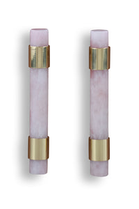 6" Gemstone Cabinet Bars with Gold Accent