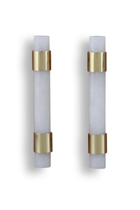 6" Gemstone Cabinet Bars with Gold Accent