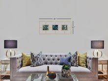 Load image into Gallery viewer, Multi Agate with Gold Frame Wall DÃ©cor