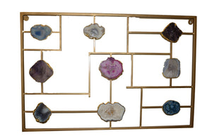 Wall Mount-Gold Trim-Agate