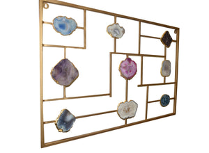   Gold Trim-Agate-Slice