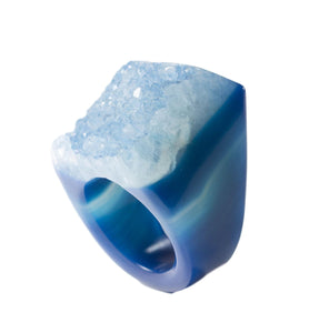   Agate- Ring-Ring-Blue