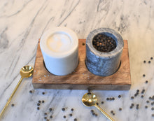 Load image into Gallery viewer, Marble Salt and Pepper Set
