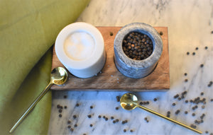 Marble Salt and Pepper Set