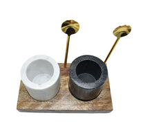 Load image into Gallery viewer, Marble Salt and Pepper Set