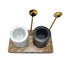 Marble Salt and Pepper Set