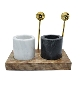 Marble Salt and Pepper Set