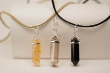 Load image into Gallery viewer, Rose Quartz-Quartz-Gold Trim-Black Obsidian-Amethyst