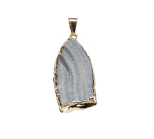 Load image into Gallery viewer, Pendant-Gold Trim-Agate