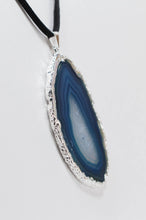 Load image into Gallery viewer, Blue-Sliver-necklace
