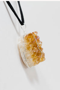 Rose Amethyst-Citrine-Amethyst