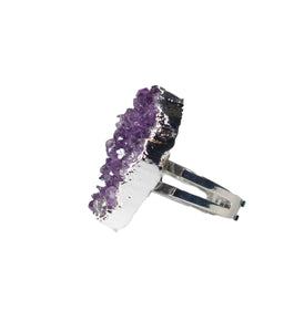 rose amethyst-Ring citrine stones-Citrine calming