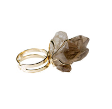 Load image into Gallery viewer, stylish look-Smoky Quartz-Silver Trim