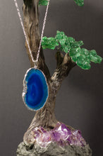 Load image into Gallery viewer, Pendants-Natural-Blue-Agate Slice-Agate