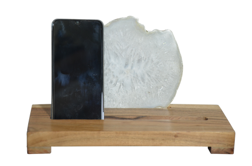 Agate and Wood Phone Holder Wholesale