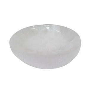 20cm Selenite Round Bowl