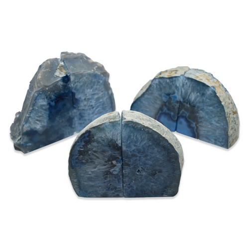 Blue Bookends Agate Bulk