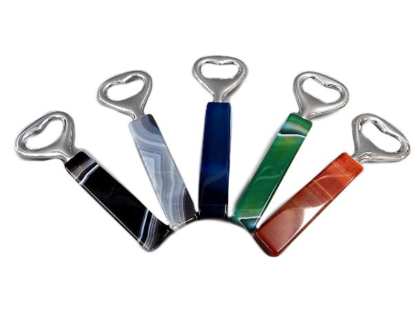 Natural Trim-bottle opener-Agate