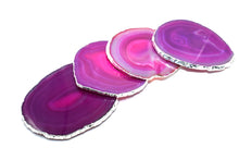 Load image into Gallery viewer, Stunning-Natural Agate-silver trim-Coasters-Agate
