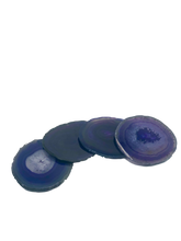Load image into Gallery viewer, Teal-Coasters-Blue-Agate