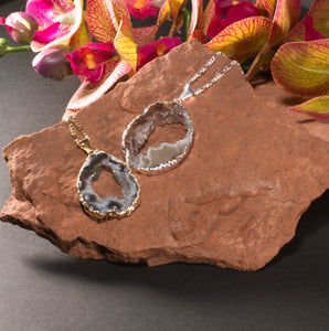 Chain-Necklace-Agate Geode