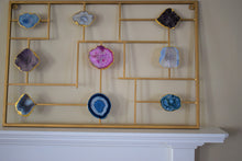 Load image into Gallery viewer, Decorative Wall Mount with Agate Slices