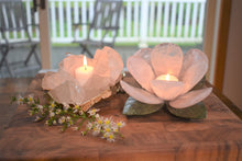 Load image into Gallery viewer, Burning candles-votive-Rose Quartz-Quartz-candle holder
