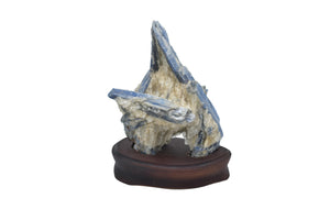 Kyanite on Wood Base