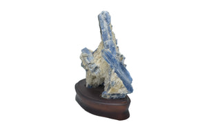 Kyanite on Wood Base