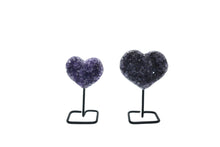 Load image into Gallery viewer, Amethyst Heart on Black Wire