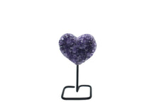Load image into Gallery viewer, Amethyst Heart on Black Wire
