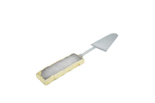 Load image into Gallery viewer, Gold Trim-Cake server-Black Quartz