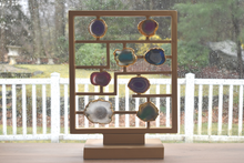Load image into Gallery viewer, Gold Trim-Agate Slices-Agate