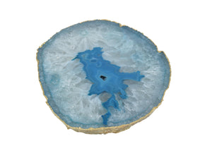 Platter-Plate-Gold Trim-Agate
