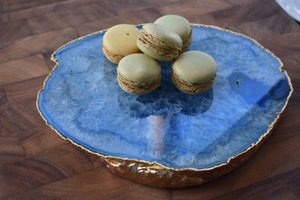 Trivet -Gold Trim-Agate