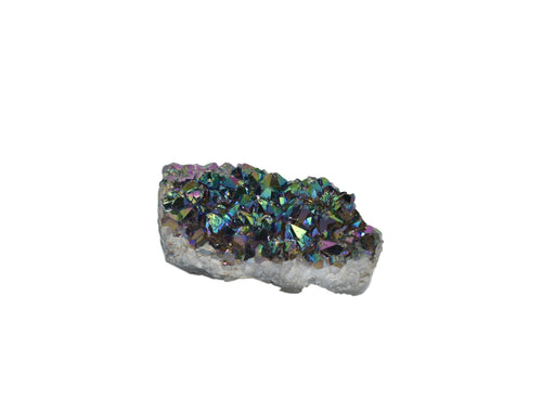 Small-Chunk-Metalized Amethyst-Cluster
