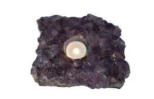 Decor-Candle Holder-Amethyst