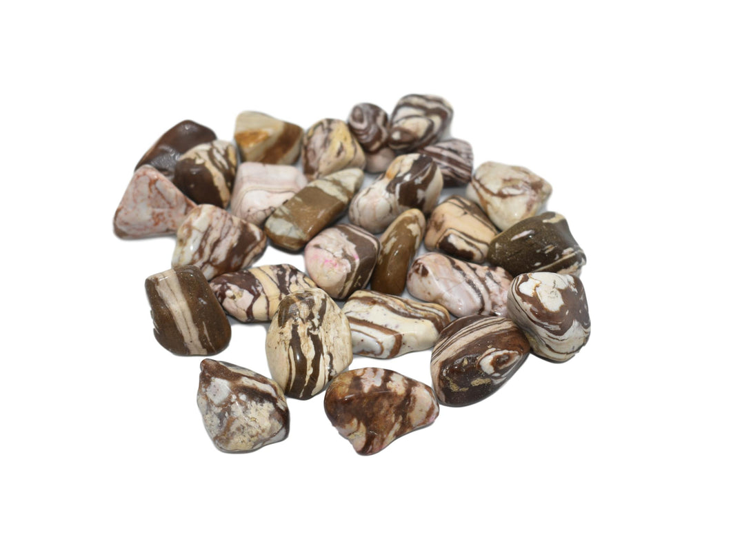 Brown Zebra-Tumble Stone-Jasper Brown Zebra