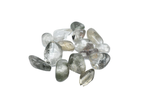 Tumble Stone-Quartz-Chlorite Inclusion Quartz